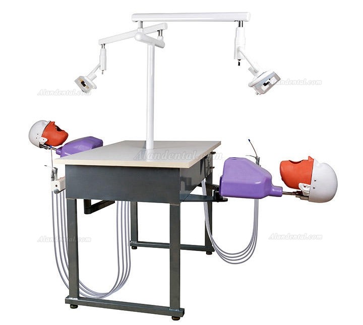 Jingle A4 Dental 2 Students training Double Teaching Manual Control Phantom Dental Simulation Unit